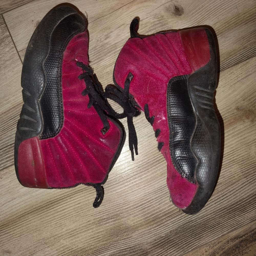 Jordan Black and Red Sneakers